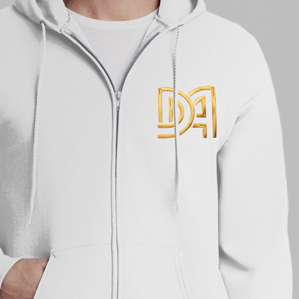 Full zip hoodie printed detail